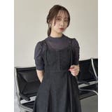 コンパクトギャザーシアーニットトップス | dazzlin | 詳細画像10