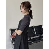 コンパクトギャザーシアーニットトップス | dazzlin | 詳細画像11