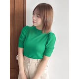 コンパクトギャザーシアーニットトップス | dazzlin | 詳細画像18