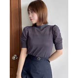 コンパクトギャザーシアーニットトップス | dazzlin | 詳細画像2