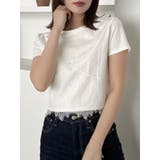 レースキャミレイヤードTシャツ | dazzlin | 詳細画像3