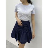 ブルー | レースキャミレイヤードTシャツ | dazzlin