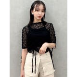 ギャザーリボンレーストップス | dazzlin | 詳細画像2