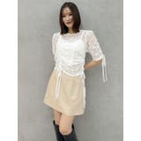 ギャザーリボンレーストップス | dazzlin | 詳細画像3