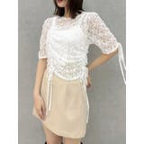 ギャザーリボンレーストップス | dazzlin | 詳細画像5