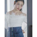 オフショルリボンカットトップス | dazzlin | 詳細画像10 