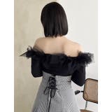 オフショルリボンカットトップス | dazzlin | 詳細画像21 