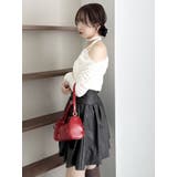 アシメギャザーシアーベロアカットソー | dazzlin | 詳細画像4