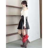 アシメギャザーシアーベロアカットソー | dazzlin | 詳細画像6