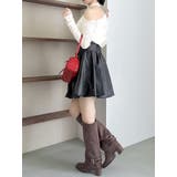 アシメギャザーシアーベロアカットソー | dazzlin | 詳細画像7