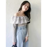 ショルダーフリルカットトップス | dazzlin | 詳細画像34