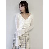 ペプラムフリルリボンカーデ | dazzlin | 詳細画像31 