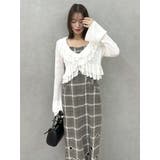 ペプラムフリルリボンカーデ | dazzlin | 詳細画像35 