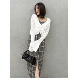 ペプラムフリルリボンカーデ | dazzlin | 詳細画像36 