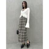 ペプラムフリルリボンカーデ | dazzlin | 詳細画像37 