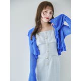 ペプラムフリルリボンカーデ | dazzlin | 詳細画像6 