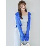 ペプラムフリルリボンカーデ | dazzlin | 詳細画像7 