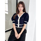 半袖マリンカーデトップス | dazzlin | 詳細画像14