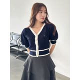 半袖マリンカーデトップス | dazzlin | 詳細画像18