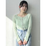 レースホックショートカーデ | dazzlin | 詳細画像30 