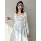 レースホックショートカーデ | dazzlin | 詳細画像9 