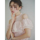 ピンク | 【藤井サチコラボ】オフショルレースドレス | dazzlin