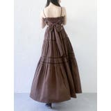 ブラウン | サイドオープンコットンワンピース | dazzlin