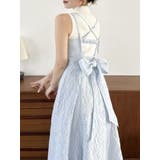 バックリボンジャカードキャミワンピース | dazzlin | 詳細画像11 