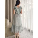 【WEB限定】バックリボンレースノースリワンピース | dazzlin | 詳細画像3
