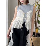 2WAYフルイドペプラムビスチェ | dazzlin | 詳細画像1