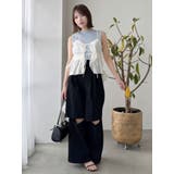 2WAYフルイドペプラムビスチェ | dazzlin | 詳細画像11