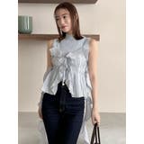 2WAYフルイドペプラムビスチェ | dazzlin | 詳細画像18