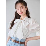 ペプラムタックボウタイブラウス | dazzlin | 詳細画像10