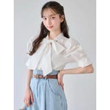 ペプラムタックボウタイブラウス | dazzlin | 詳細画像11