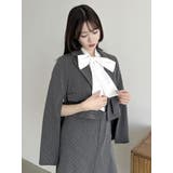 ペプラムタックボウタイブラウス | dazzlin | 詳細画像21