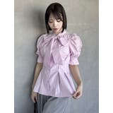 ペプラムタックボウタイブラウス | dazzlin | 詳細画像30