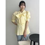 ペプラムタックボウタイブラウス | dazzlin | 詳細画像41