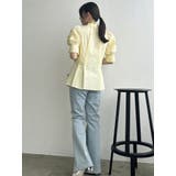 ペプラムタックボウタイブラウス | dazzlin | 詳細画像46