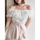 2WAYバルーンスリーブコットンレースブラウス | dazzlin | 詳細画像1