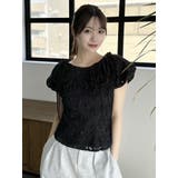 2WAYバルーンスリーブコットンレースブラウス | dazzlin | 詳細画像15