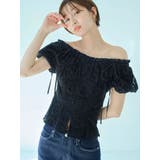 2WAYバルーンスリーブコットンレースブラウス | dazzlin | 詳細画像4