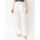 ハイウエストチェーンサス付パンツ | dazzlin | 詳細画像1