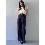 ハイウエストチェーンサス付パンツ | dazzlin | 詳細画像3