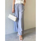 グレー | ハイウエストチェーンサス付パンツ | dazzlin