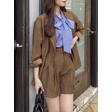 【セットアップ対応】ハイウエストタックショートパンツ | dazzlin | 詳細画像8 