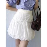 オフホワイト | バリエバルーンミニスカート | dazzlin