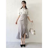 ラップマーメイドラインスカート | dazzlin | 詳細画像16 