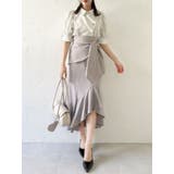 ラップマーメイドラインスカート | dazzlin | 詳細画像17 