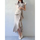 ラップマーメイドラインスカート | dazzlin | 詳細画像4 