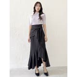 ラップマーメイドラインスカート | dazzlin | 詳細画像9 